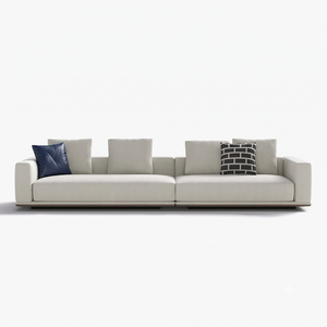 Minimalist Deep Seat Sectional Sofa – Luxury Modular Upholstered Couch