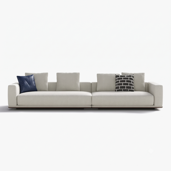 Minimalist Deep Seat Sectional Sofa – Luxury Modular Upholstered Couch