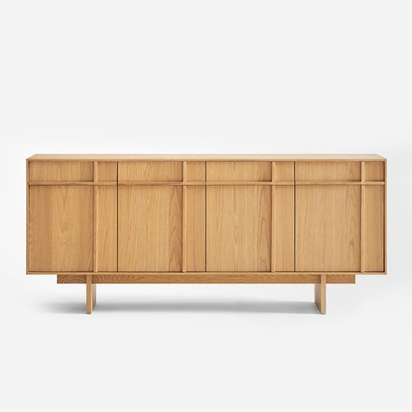 Functional Solid Wood Sideboard Cabinet