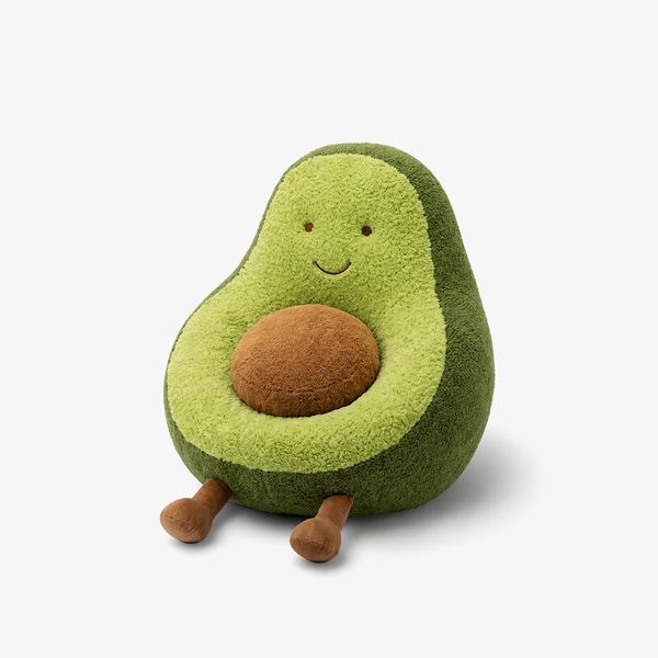 Cute Avocado Plush Kids Lounge Chair – Kawaii Stuffed Floor Seat for Nursery & Playroom