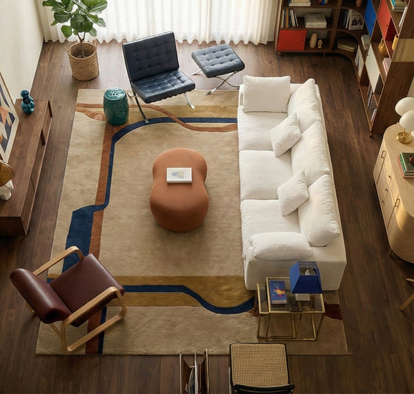 Fluffy Straight Sofa