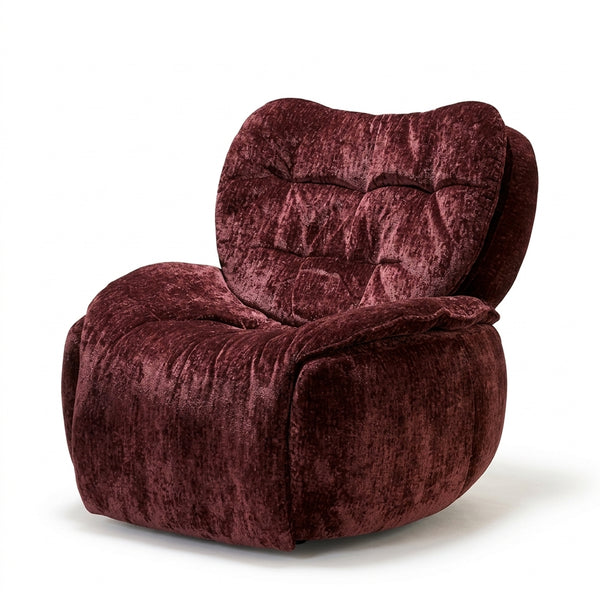 Plush Tufted Chenille Power Recliner Chair