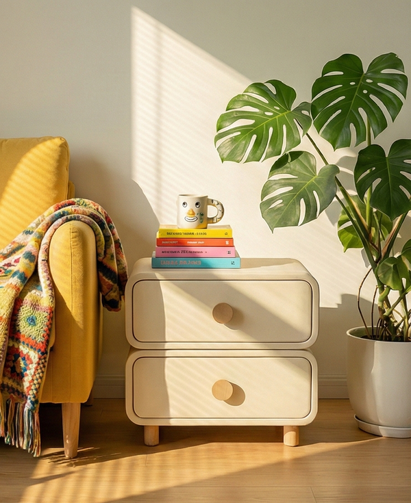 Gentle Curve Nightstand