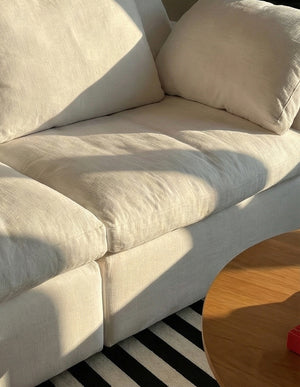 Fluffy 2-Seater Sectional Sofa