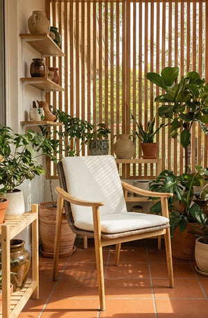 Solid Teak Outdoor Dining Chair