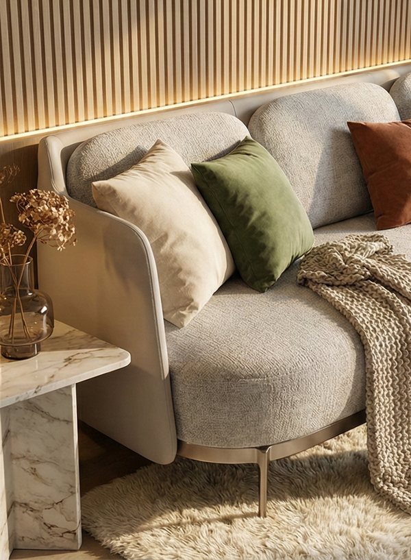 Modern Luxe 3-Seater Sofa