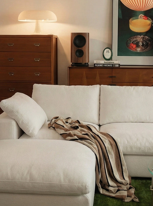 Fluffy 4-Piece L-Shaped Sectional with Chaise