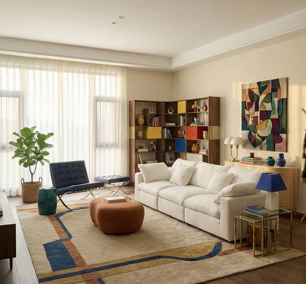 Fluffy Straight Sofa