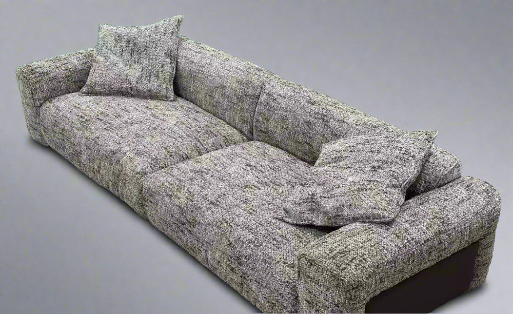 Modern Velvet & Linen Sofa