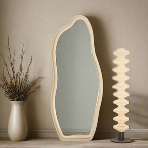 Velvet-Framed Mirror