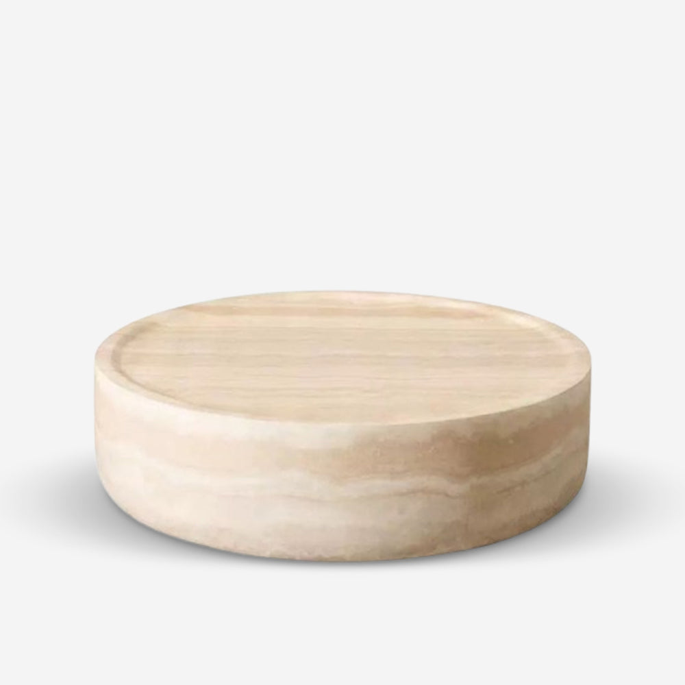 Travertine-Pattern Coffee Table