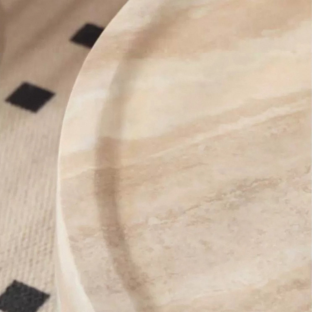 Travertine-Pattern Coffee Table