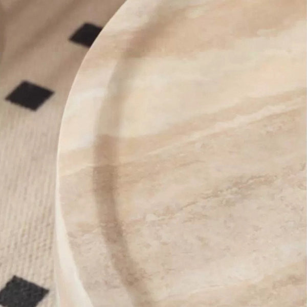 Travertine-Pattern Coffee Table
