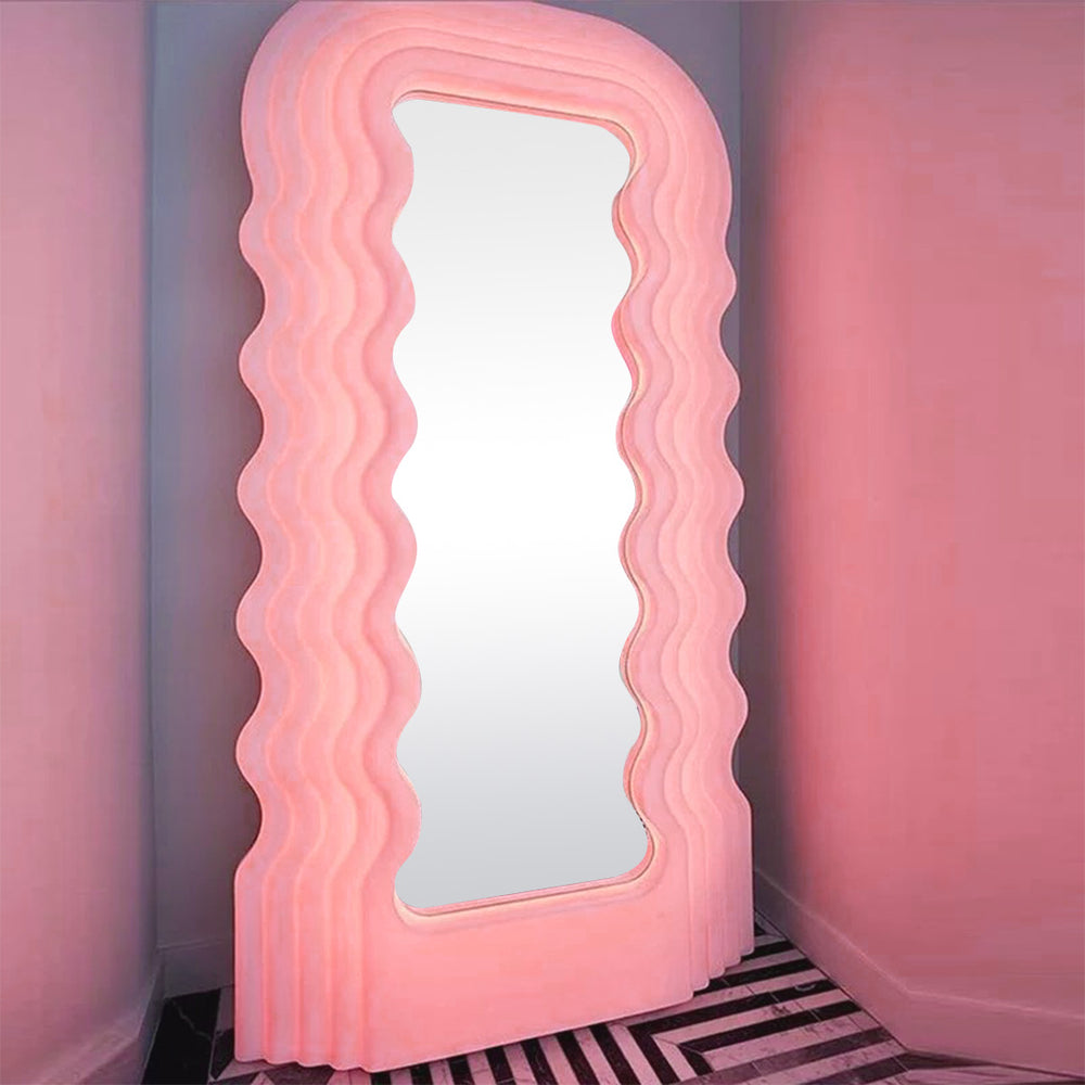 Colorful Wave Floor Mirror