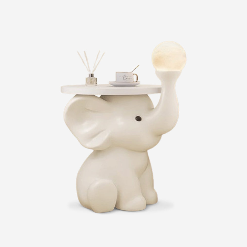 Elephant Bedside Table with Night Light
