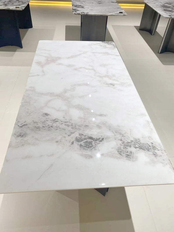 Fendi White Marble Luxe Dining Table