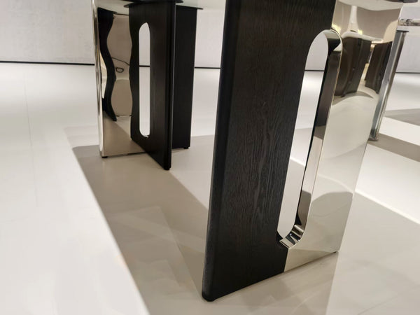 Fendi White Marble Luxe Dining Table