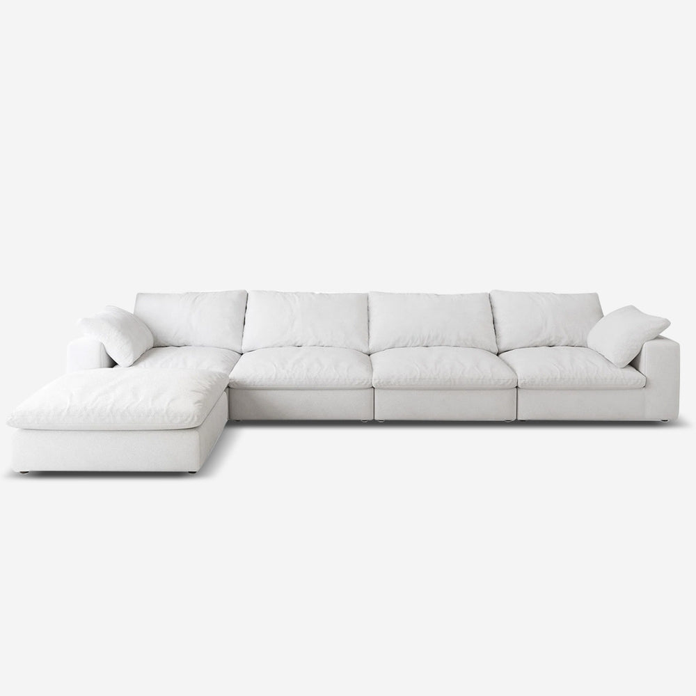 Fluffy 4-Piece L-Shaped Sectional with Chaise