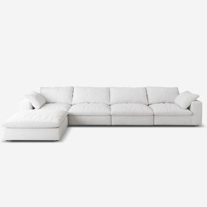 Fluffy 4-Piece L-Shaped Sectional with Chaise
