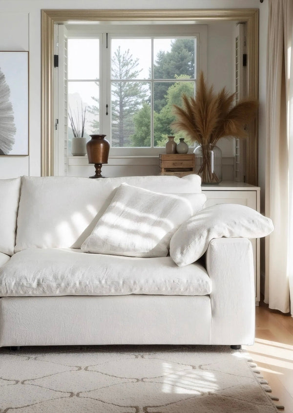 Fluffy Straight Sofa