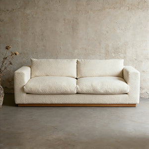 Sherpa Fleece Straight Sofa