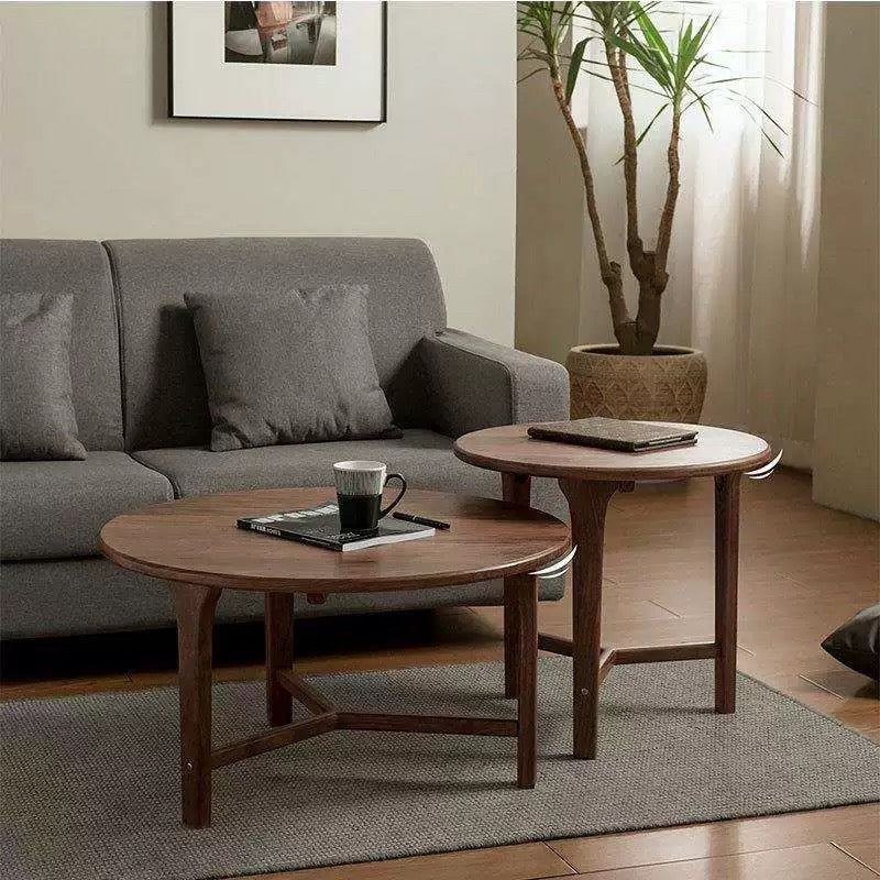 Minimalist Solid Wood Nesting Coffee Tables