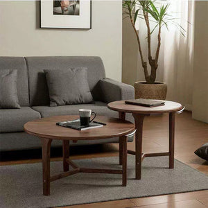 Minimalist Solid Wood Nesting Coffee Tables