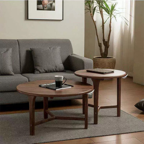 Minimalist Solid Wood Nesting Coffee Tables