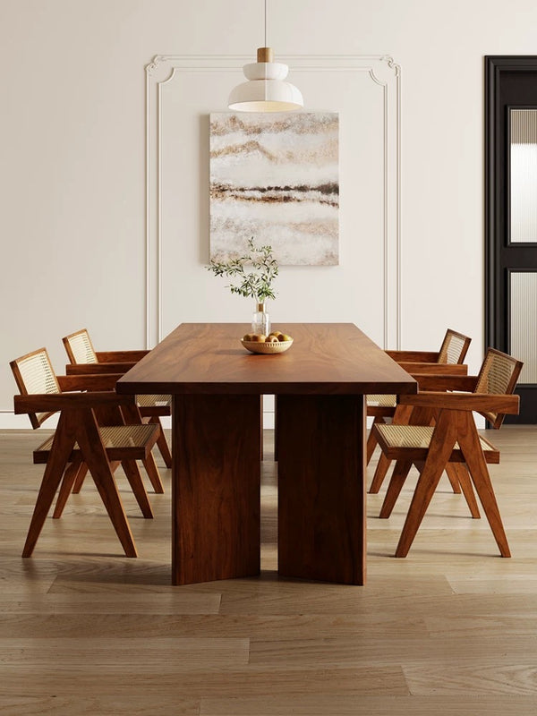 Splay Leg Solid Wood Dining Table