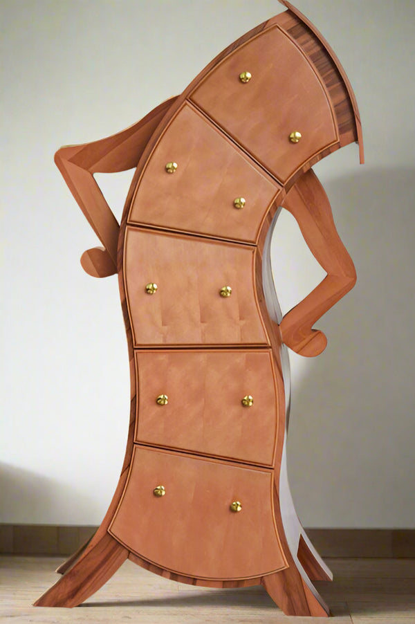Hands-on-Hips Style 5-Drawer Chest