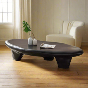 Pebble-Shaped Coffee Table