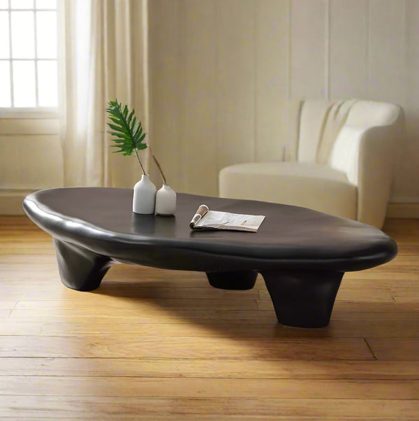 Pebble-Shaped Coffee Table