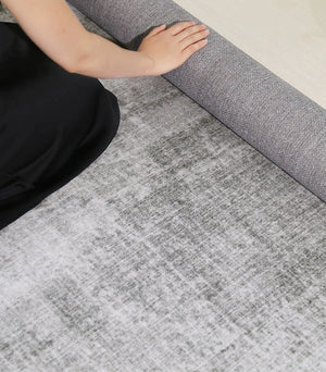 Modern Grey Minimalist Area Rug
