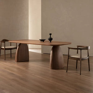 Rounded Corner Solid Wood Table