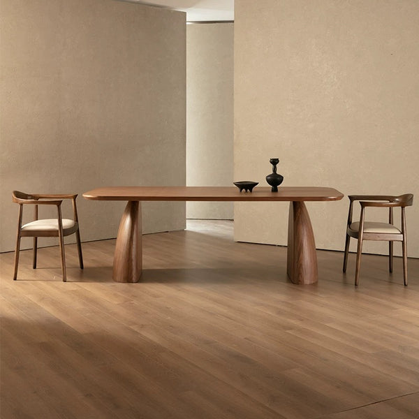 Rounded Corner Solid Wood Table