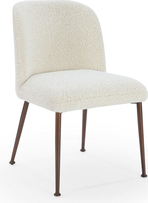 Madison Metal Frame Dining Chair in Honey Synthetic Leather