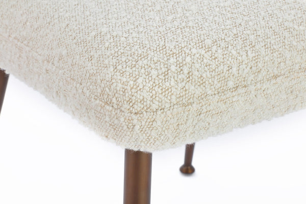 Madison Metal Frame Dining Chair in Honey Synthetic Leather