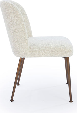 Madison Metal Frame Dining Chair in Honey Synthetic Leather
