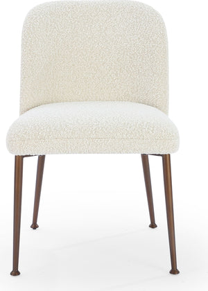 Madison Metal Frame Dining Chair in Honey Synthetic Leather