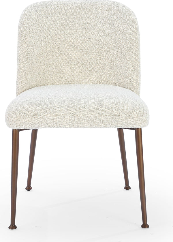 Madison Metal Frame Dining Chair in Honey Synthetic Leather