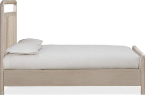 Camden Shiplap Oak Wood Platform Bed in Chai