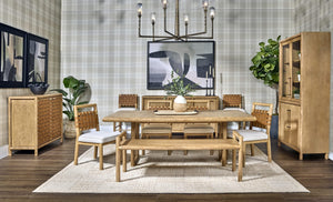 Modern Solid Wood Entryway Bench – Minimalist Oak Dining & Hallway Bench