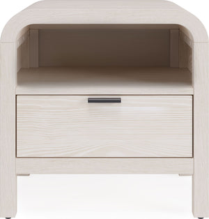 Drake Two Drawer USB-Charging Nightstand in Sugar