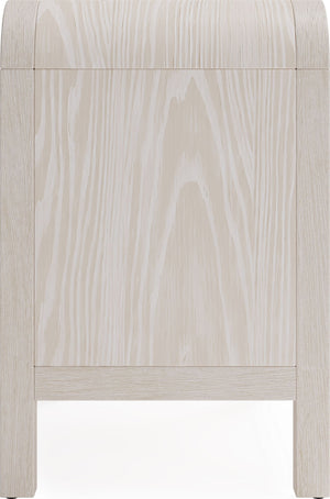 Drake Two Drawer USB-Charging Nightstand in Sugar