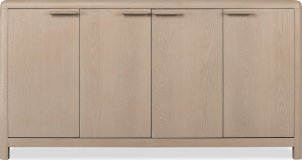 Liv Four Door Ash Wood Sideboard in White Sand