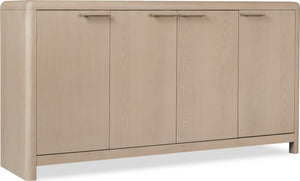 Liv Four Door Ash Wood Sideboard in White Sand