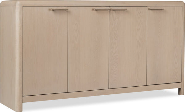 Liv Four Door Ash Wood Sideboard in White Sand