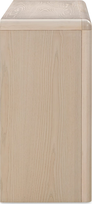 Liv Four Door Ash Wood Sideboard in White Sand
