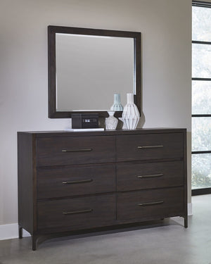 Lucerne Mirror in Vintage Coffee