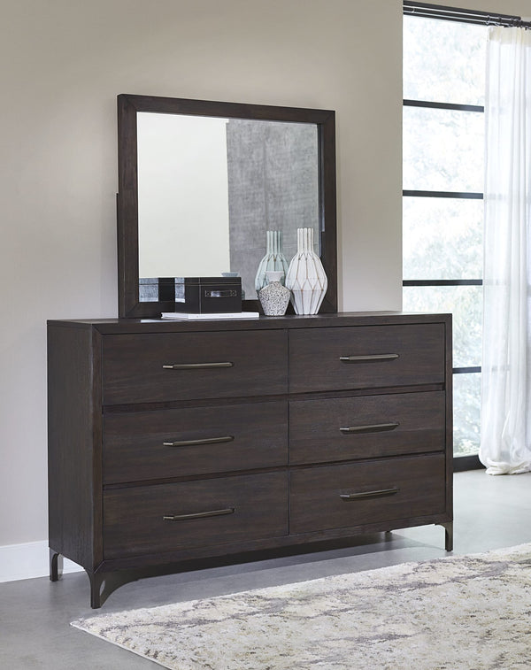 Lucerne Mirror in Vintage Coffee